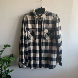 Roots Plaid Button Up